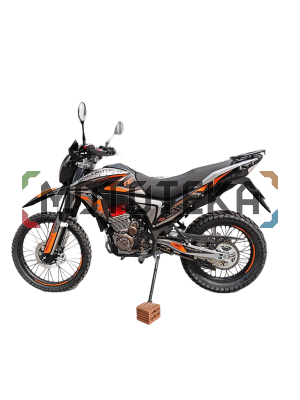Мотоцикл кроссовый / эндуро Regulmoto (Регулмото) TE 4 valve oil чёрный/оранжевый с ПТС